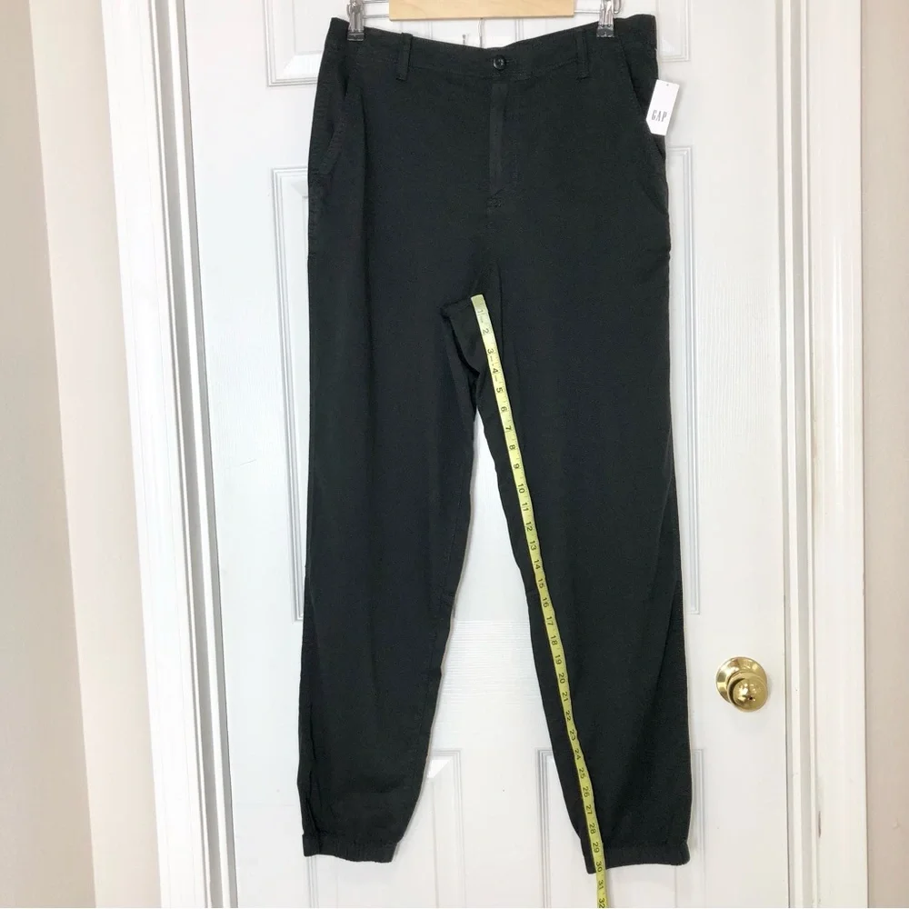 Gap Cotton Blend Charcoal Elastic Back Waist Girlfriend Joggers Pants casual 12T - Picture 13 of 14